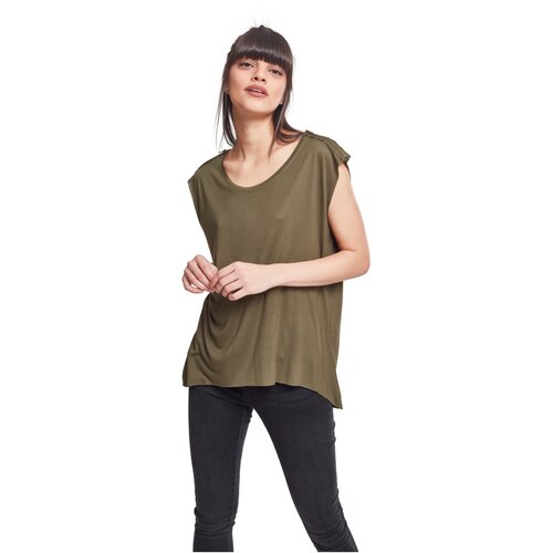 Urban Classics Ladies Shoulder Zip HiLo Tee