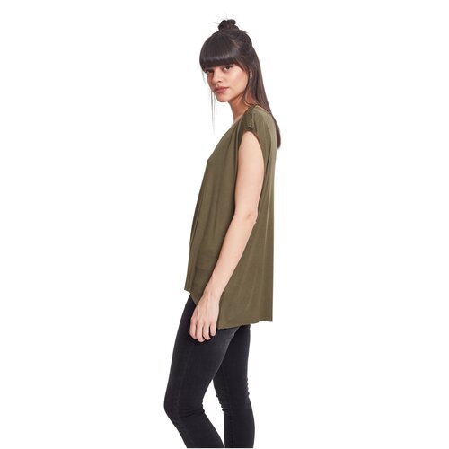 Urban Classics Ladies Shoulder Zip HiLo Tee