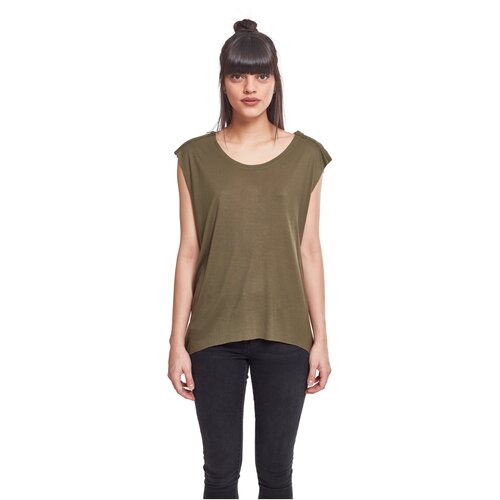 Urban Classics Ladies Shoulder Zip HiLo Tee