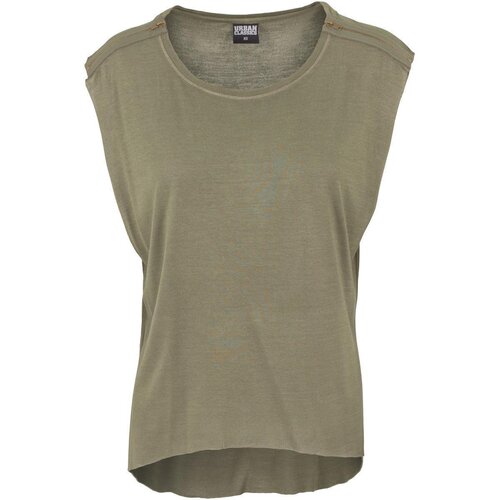 Urban Classics Ladies Shoulder Zip HiLo Tee