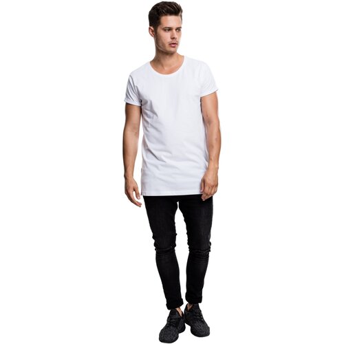 Urban Classics Long Shaped Side Zip Tee white XXL