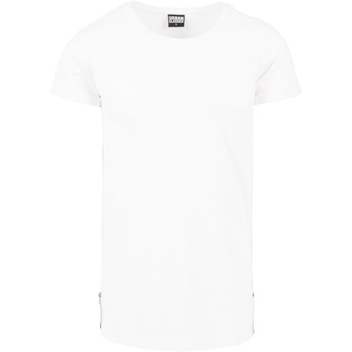 Urban Classics Long Shaped Side Zip Tee white XXL