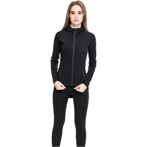 Urban Classics Ladies Athletic Interlock Zip Hoody black L