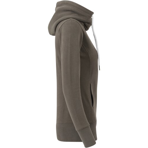 Urban Classics Ladies Long Logopatch Hoody olive S