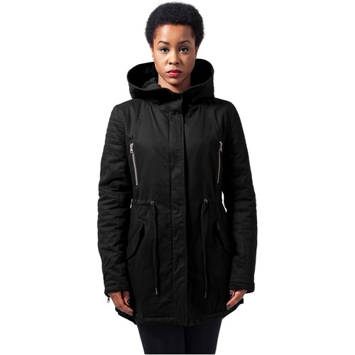 Urban Classics Ladies Sherpa Lined Cotton Parka black L