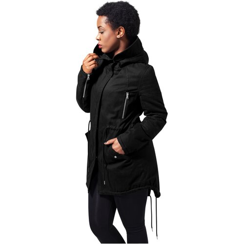 Urban Classics Ladies Sherpa Lined Cotton Parka black XS