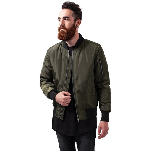 Urban Classics 2-Tone Bomber Jacket darkolive/black XL