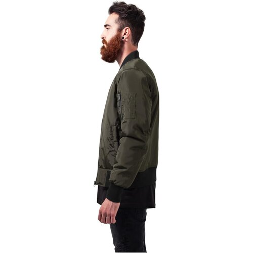 Urban Classics 2-Tone Bomber Jacket darkolive/black XL