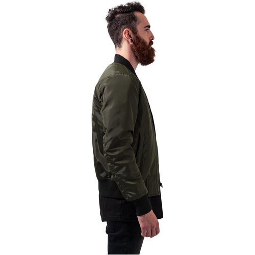 Urban Classics 2-Tone Bomber Jacket darkolive/black XL