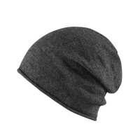 MSTRDS Cashmere Slouch Beanie heather charcoal