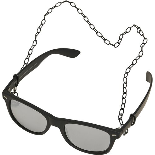 Urban Classics Sunglasses Likoma Mirror With Chain black/silver one size