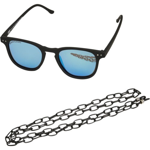 Urban Classics Sunglasses Arthur With Chain black/blue one size