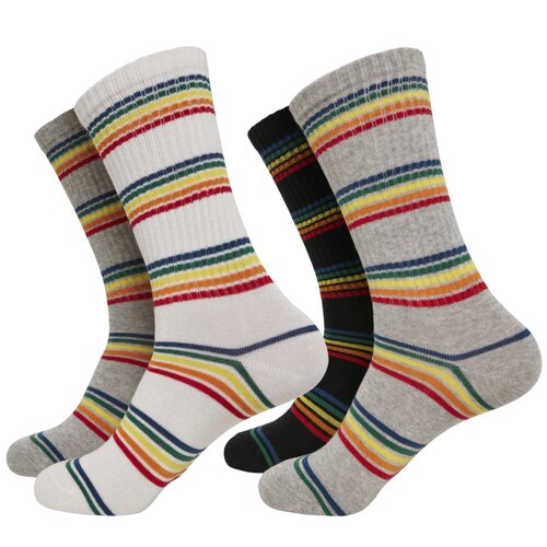 Urban Classics Rainbow Stripes Socks 2-Pack