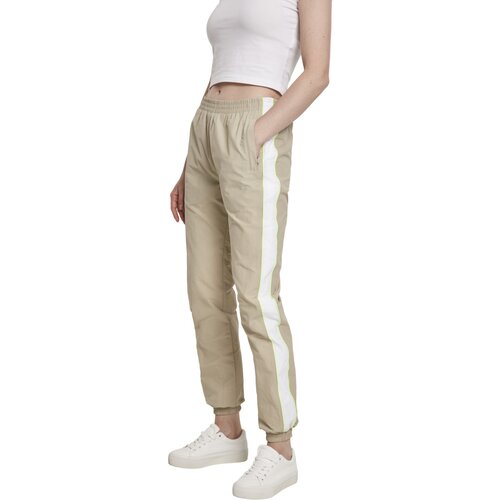 Urban Classics Ladies Piped Track Pants concrete/electriclime L