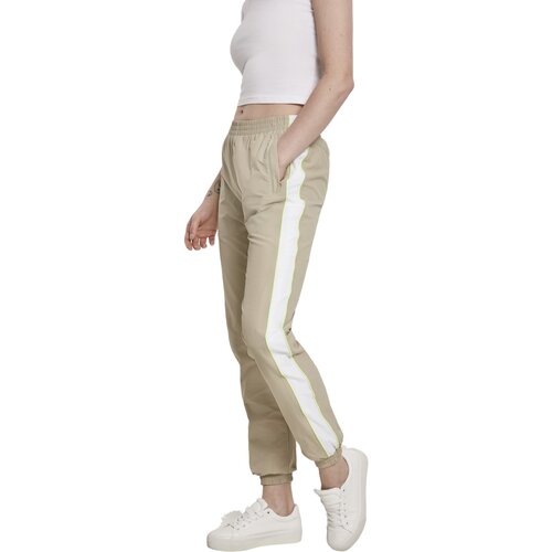 Urban Classics Ladies Piped Track Pants concrete/electriclime XS