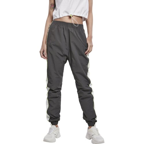 Urban Classics Ladies Piped Track Pants darkshadow/electriclime XL