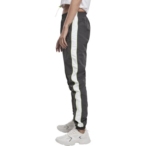 Urban Classics Ladies Piped Track Pants darkshadow/electriclime XL