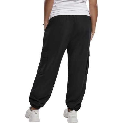 Urban Classics Ladies Viscose Twill Cargo Pants black 3XL