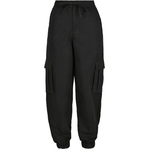 Urban Classics Ladies Viscose Twill Cargo Pants black 4XL