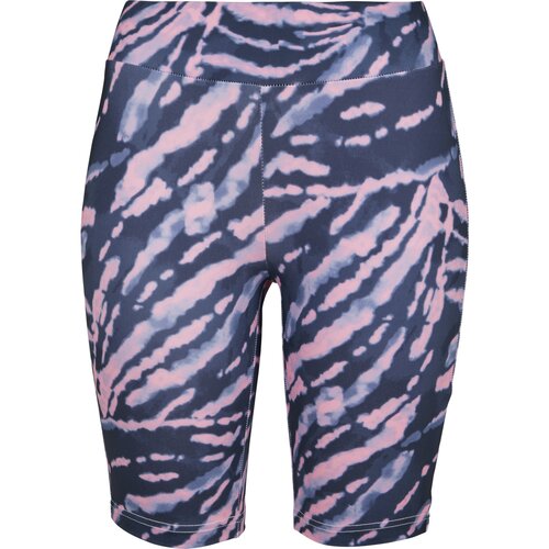 Urban Classics Ladies Tie Dye Cycling Shorts darkshadow/pink XS