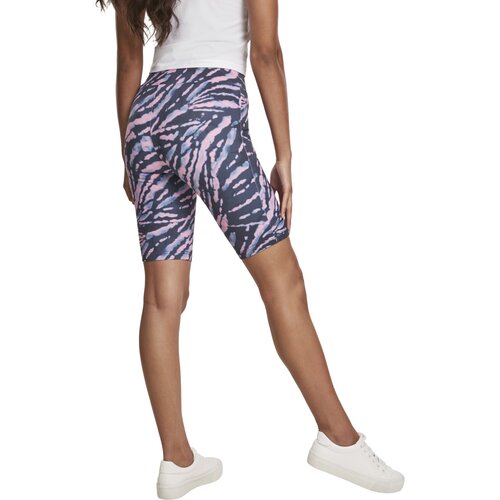 Urban Classics Ladies Tie Dye Cycling Shorts darkshadow/pink XS