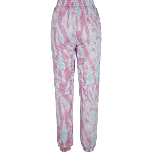 Urban Classics Ladies Tie Dye Track Pants aquablue/pink S