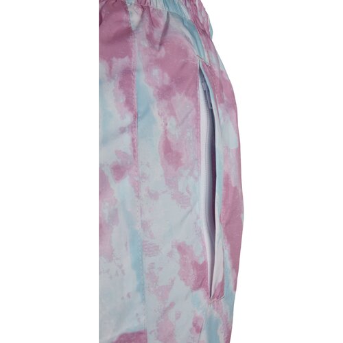 Urban Classics Ladies Tie Dye Track Pants aquablue/pink S