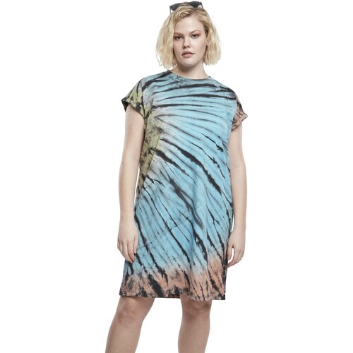 Urban Classics Ladies Tie Dye Dress black XXL