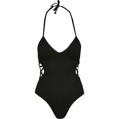 Urban Classics Ladies Rib Swimsuit black L