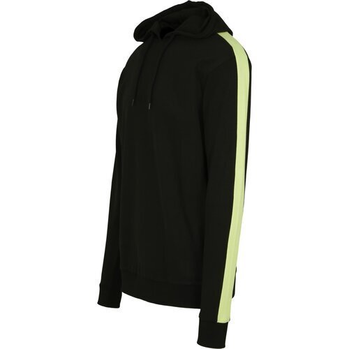 Urban Classics Neon Striped Hoody black/electriclime XL