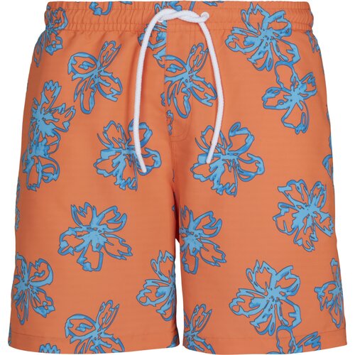 Urban Classics Floral Swim Shorts orange XXL