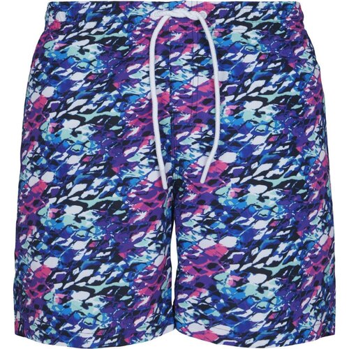 Urban Classics Multicolor Swim Shorts blue/pink XXL