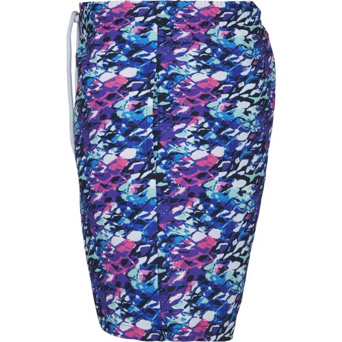 Urban Classics Multicolor Swim Shorts blue/pink XXL