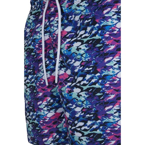 Urban Classics Multicolor Swim Shorts blue/pink XXL