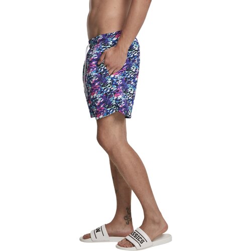 Urban Classics Multicolor Swim Shorts blue/pink XXL