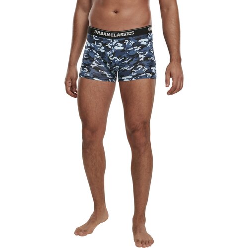 Urban Classics Boxer Shorts 3-Pack blue camo/orange camo/black XL