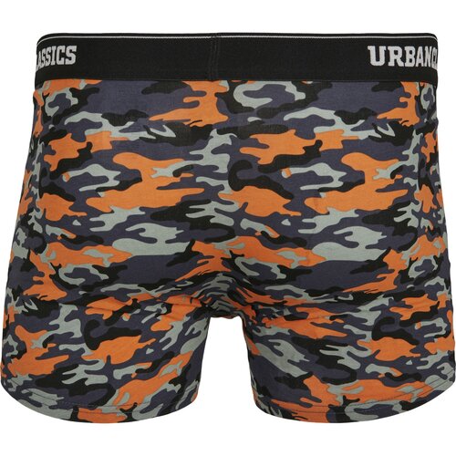 Urban Classics Boxer Shorts 3-Pack blue camo/orange camo/black XL