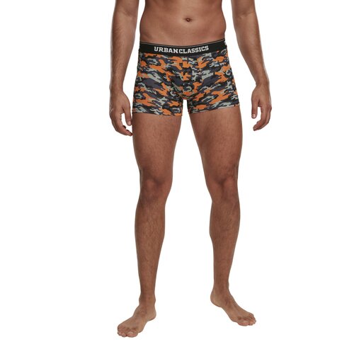 Urban Classics Boxer Shorts 3-Pack blue camo/orange camo/black XL