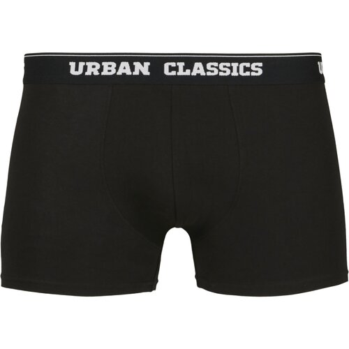 Urban Classics Boxer Shorts 3-Pack charcoal/funky AOP/black S