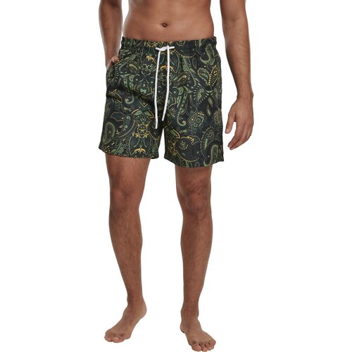 Urban Classics Paisley Swim Shorts paisley M