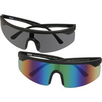 Urban Classics Sunglasses France 2-Pack black/bluegreen...