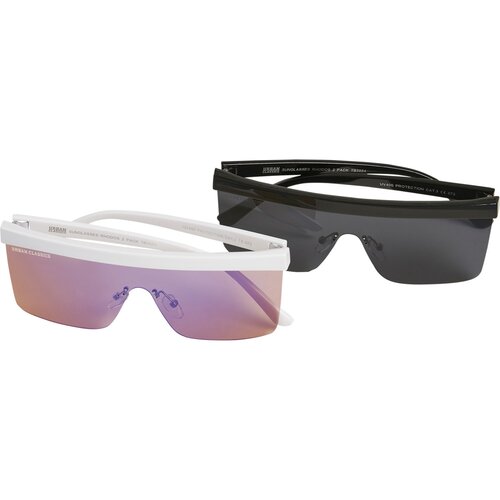 Urban Classics Sunglasses Rhodos 2-Pack black/white one size