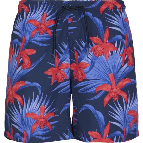 Urban Classics PatternSwim Shorts blue/red S