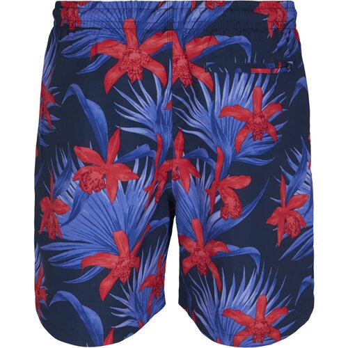 Urban Classics PatternSwim Shorts blue/red S