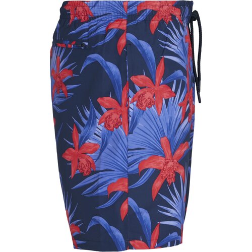 Urban Classics PatternSwim Shorts blue/red S