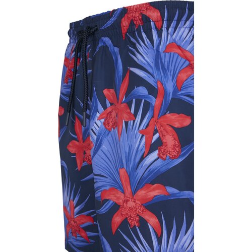 Urban Classics PatternSwim Shorts blue/red S