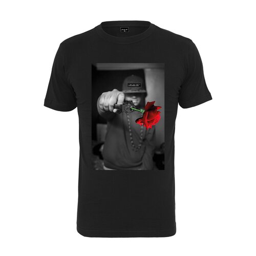 Mister Tee Pistol Rose Tee black XS