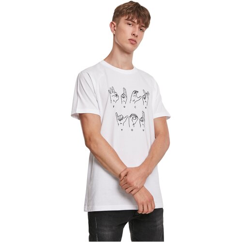 Mister Tee FU Sign Language Tee white L