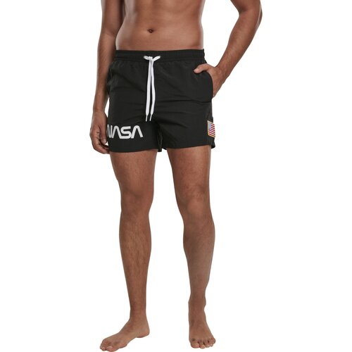 Mister Tee NASA Worm Logo Swim Shorts