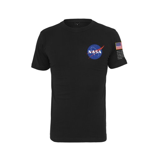 Mister Tee NASA Insignia Logo Flag Tee black XS